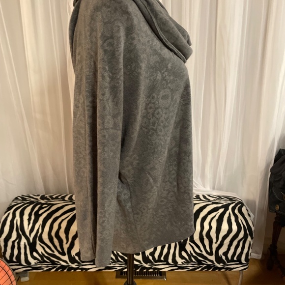 Sejour Size 2X Grey Cowl Neck Sweater - Picture 4 of 6